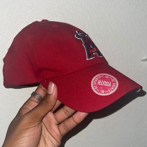 Red Angels hat kids baseball